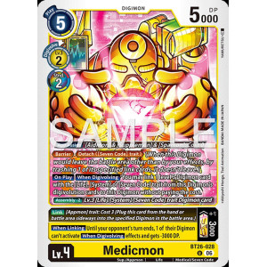 Digimon TCG BT26-028 Medicmon U TIMELESS BONDS Card Game