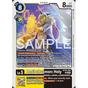 Digimon TCG BT26-029 Aegiochusmon: Holy R TIMELESS BONDS Card Game