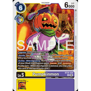 Digimon TCG BT26-030 Pumpkinmon C TIMELESS BONDS Card Game