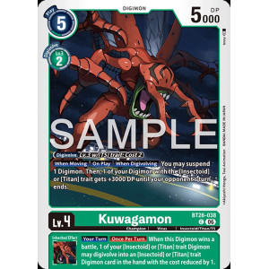 Digimon TCG BT26-038 Kuwagamon C TIMELESS BONDS Card Game