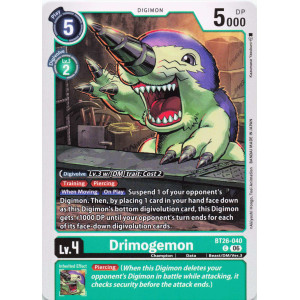 Digimon TCG BT26-040 Drimogemon C TIMELESS BONDS Card Game