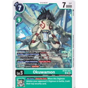 Digimon TCG BT26-042 Okuwamon U TIMELESS BONDS Card Game