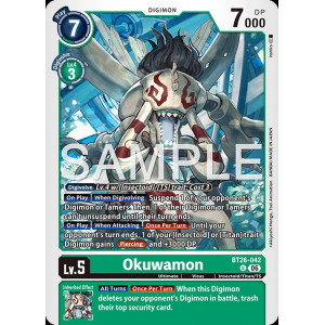 Digimon TCG BT26-042 Okuwamon U TIMELESS BONDS Card Game