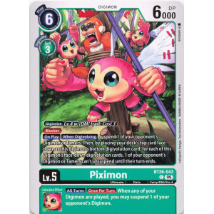 Digimon TCG BT26-043 Piximon C TIMELESS BONDS Card Game