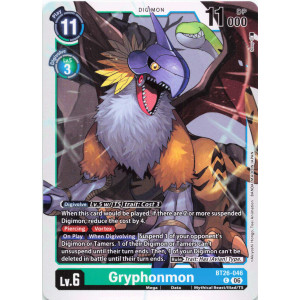 Digimon TCG BT26-046 Gryphonmon C TIMELESS BONDS Card Game