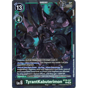 Digimon TCG BT26-047 TyrantKabuterimon R TIMELESS BONDS Card Game