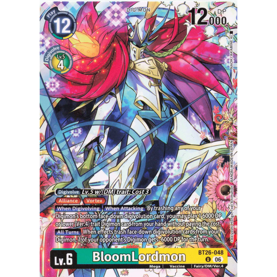 Digimon TCG BT26-048 BloomLordmon U TIMELESS BONDS Card Game