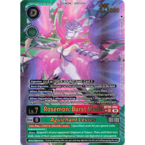 Digimon TCG BT26-050AA Rosemon: Burst Mode AA/UR TIMELESS BONDS Card Game