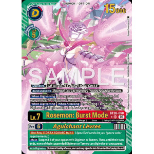 Digimon TCG BT26-050AA Rosemon: Burst Mode AA/UR TIMELESS BONDS Card Game