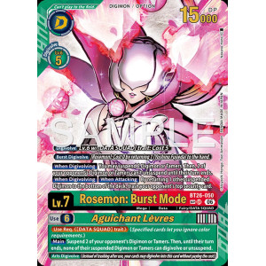 Digimon TCG BT26-050AA2 Rosemon: Burst Mode AA2/UR TIMELESS BONDS Card Game