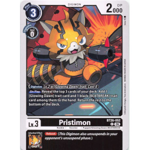 Digimon TCG BT26-052 Pristimon C TIMELESS BONDS Card Game