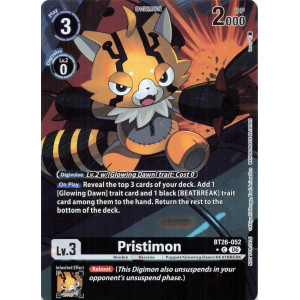 Digimon TCG BT26-052AA Pristimon AA/C TIMELESS BONDS Card Game