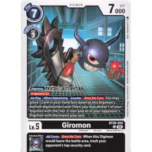 Digimon TCG BT26-055 Giromon U TIMELESS BONDS Card Game