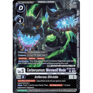 Digimon TCG BT26-056 Cerberusmon: Werewolf Mode R TIMELESS BONDS Card Game