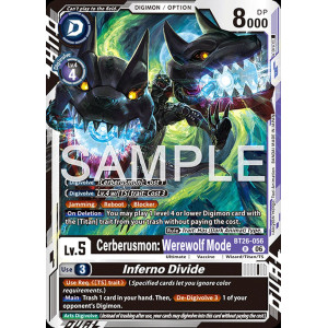 Digimon TCG BT26-056 Cerberusmon: Werewolf Mode R TIMELESS BONDS Card Game