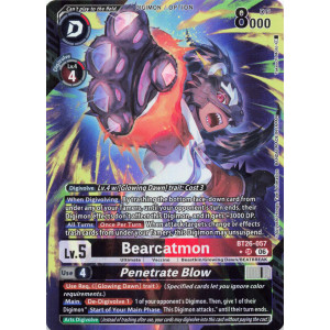 Digimon TCG BT26-057AA Bearcatmon AA/SR TIMELESS BONDS Card Game