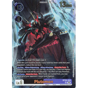 Digimon TCG BT26-059 Plutomon UR TIMELESS BONDS Card Game