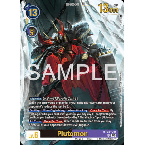Digimon TCG BT26-059 Plutomon UR TIMELESS BONDS Card Game