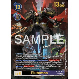 Digimon TCG BT26-059AA Plutomon AA/UR TIMELESS BONDS Card Game