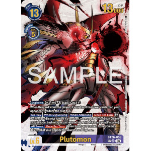 Digimon TCG BT26-059AA2 Plutomon AA2/UR TIMELESS BONDS Card Game