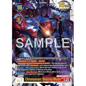 Digimon TCG BT26-060 Chronomon: Destroy Mode UR TIMELESS BONDS Card Game