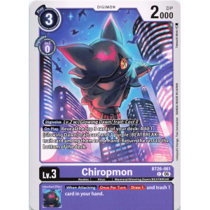 Digimon TCG BT26-061 Chiropmon C TIMELESS BONDS Card Game