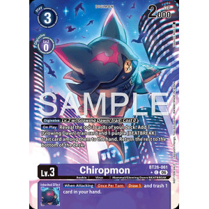 Digimon TCG BT26-061AA Chiropmon AA/C TIMELESS BONDS Card Game