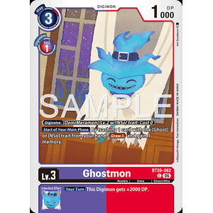 Digimon TCG BT26-062 Ghostmon C TIMELESS BONDS Card Game