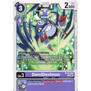 Digimon TCG BT26-064 DemiDevimon U TIMELESS BONDS Card Game