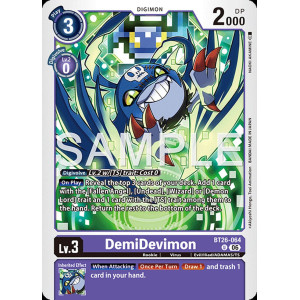 Digimon TCG BT26-064 DemiDevimon U TIMELESS BONDS Card Game