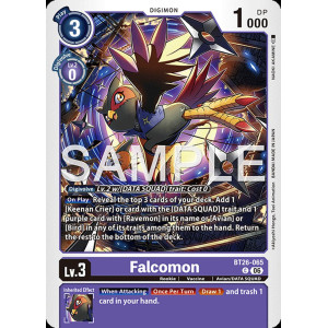 Digimon TCG BT26-065 Falcomon C TIMELESS BONDS Card Game