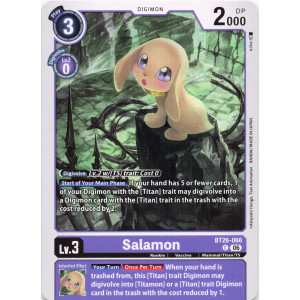 Digimon TCG BT26-066 Salamon C TIMELESS BONDS Card Game