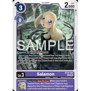 Digimon TCG BT26-066 Salamon C TIMELESS BONDS Card Game