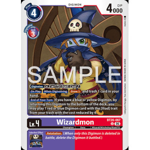 Digimon TCG BT26-067 Wizardmon U TIMELESS BONDS Card Game