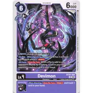 Digimon TCG BT26-068 Devimon C TIMELESS BONDS Card Game