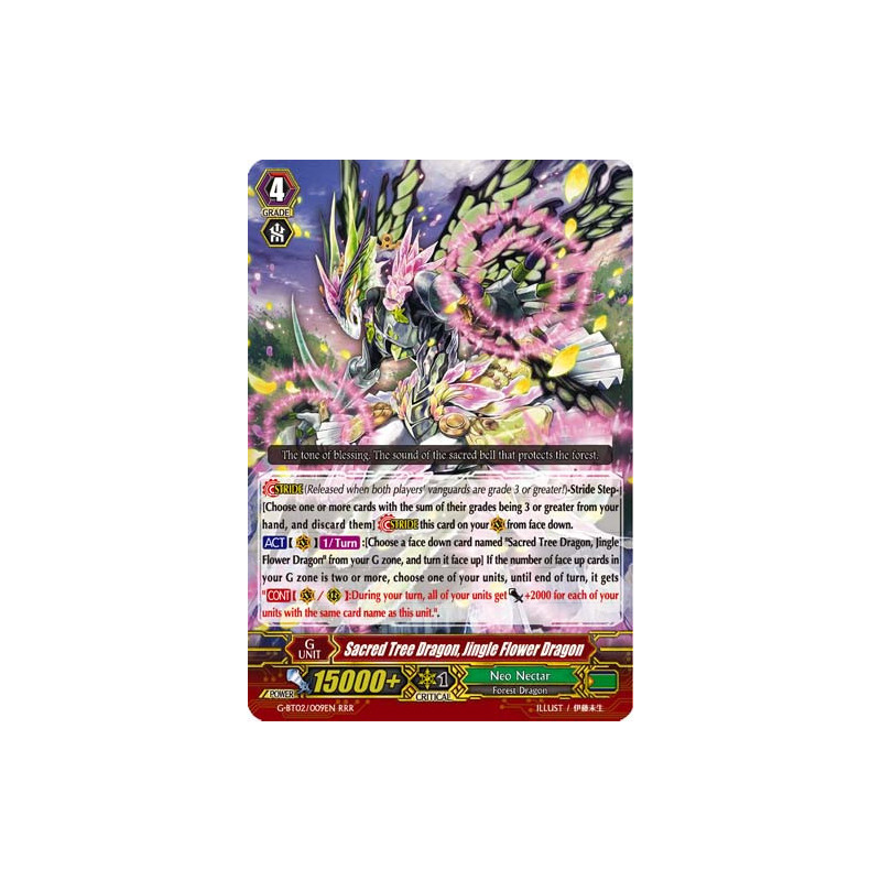 Vanguard_TCG_card_G-BT02_009EN_RRR_Sacred_Tree_Dragon_Jingle_Flower_Dragon_Soaring_Ascent_of_Gale_Blossom