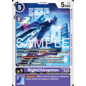 Digimon TCG BT26-070 NightChiropmon C TIMELESS BONDS Card Game