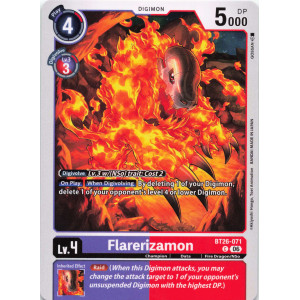 Digimon TCG BT26-071 Flarerizamon C TIMELESS BONDS Card Game