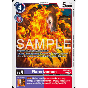Digimon TCG BT26-071 Flarerizamon C TIMELESS BONDS Card Game