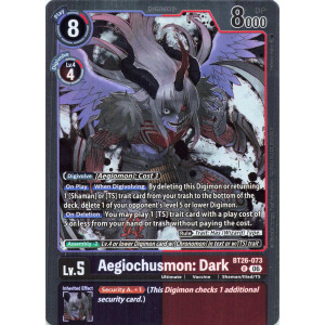Digimon TCG BT26-073 Aegiochusmon: Dark R TIMELESS BONDS Card Game