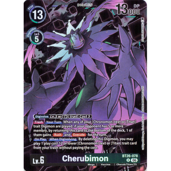 Digimon TCG BT26-078 Cherubimon R TIMELESS BONDS Card Game