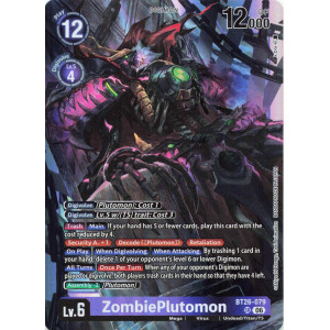 Digimon TCG BT26-079 ZombiePlutomon SR TIMELESS BONDS Card Game
