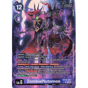 Digimon TCG BT26-079AA ZombiePlutomon AA/SR TIMELESS BONDS Card Game