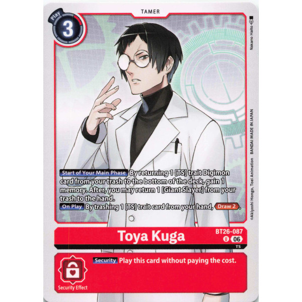 Digimon TCG BT26-087 Toya Kuga U TIMELESS BONDS Card Game