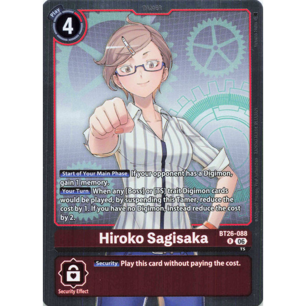 Digimon TCG BT26-088 Hiroko Sagisaka R TIMELESS BONDS Card Game