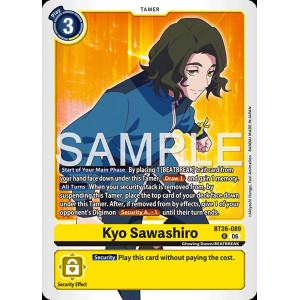 Digimon TCG BT26-089 Kyo Sawashiro R TIMELESS BONDS Card Game
