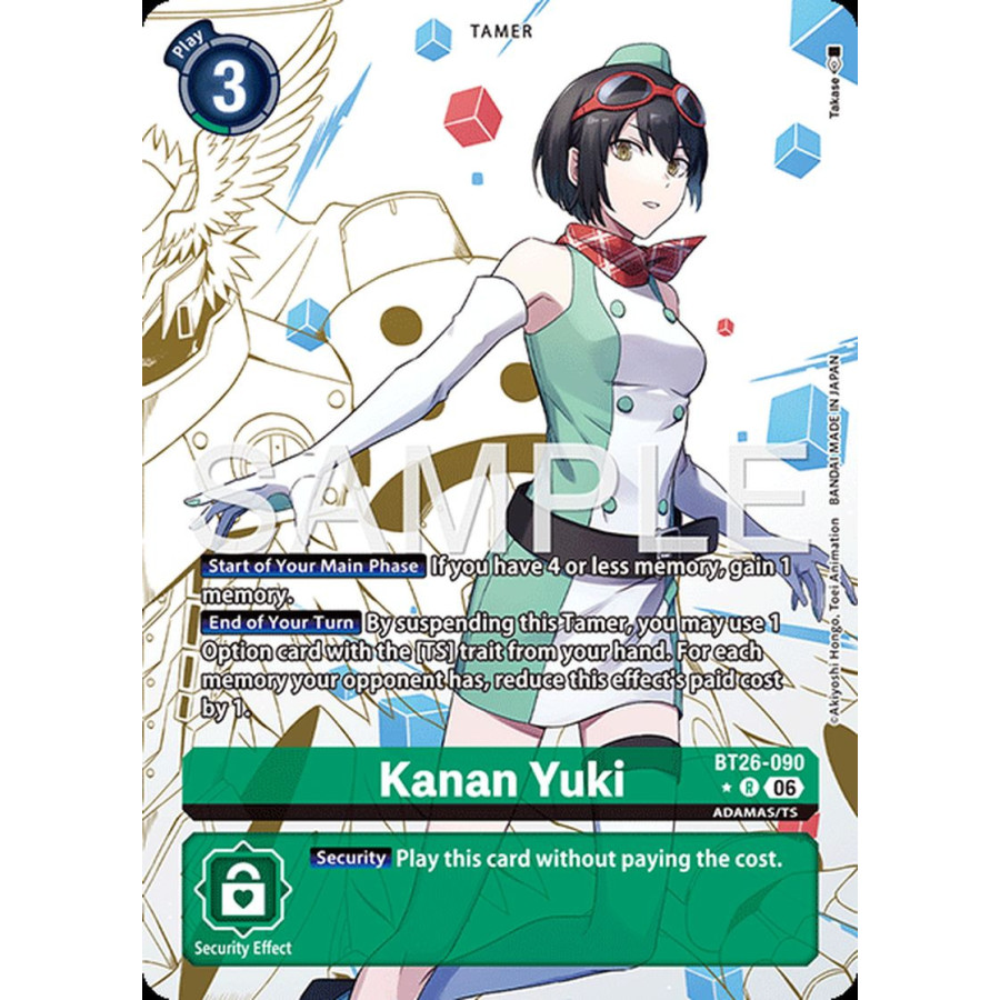 Digimon TCG BT26-090AA Kanan Yuki AA/R TIMELESS BONDS Card Game