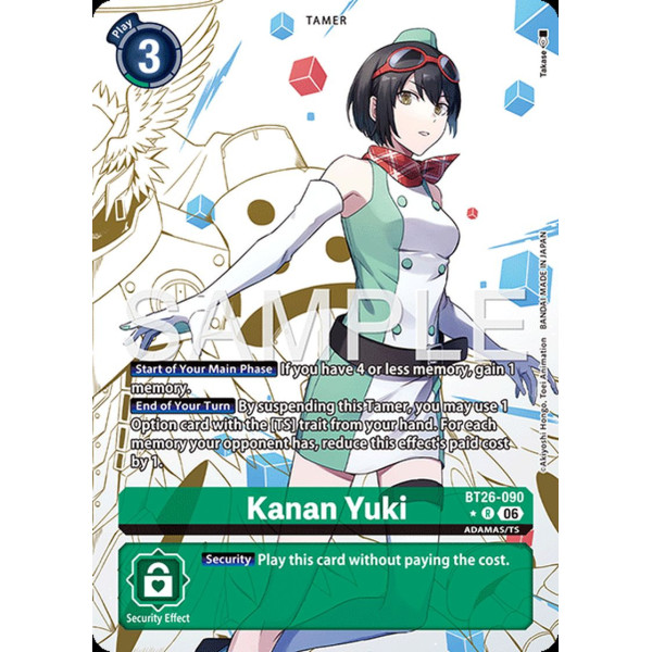 Digimon TCG BT26-090AA Kanan Yuki AA/R TIMELESS BONDS Card Game