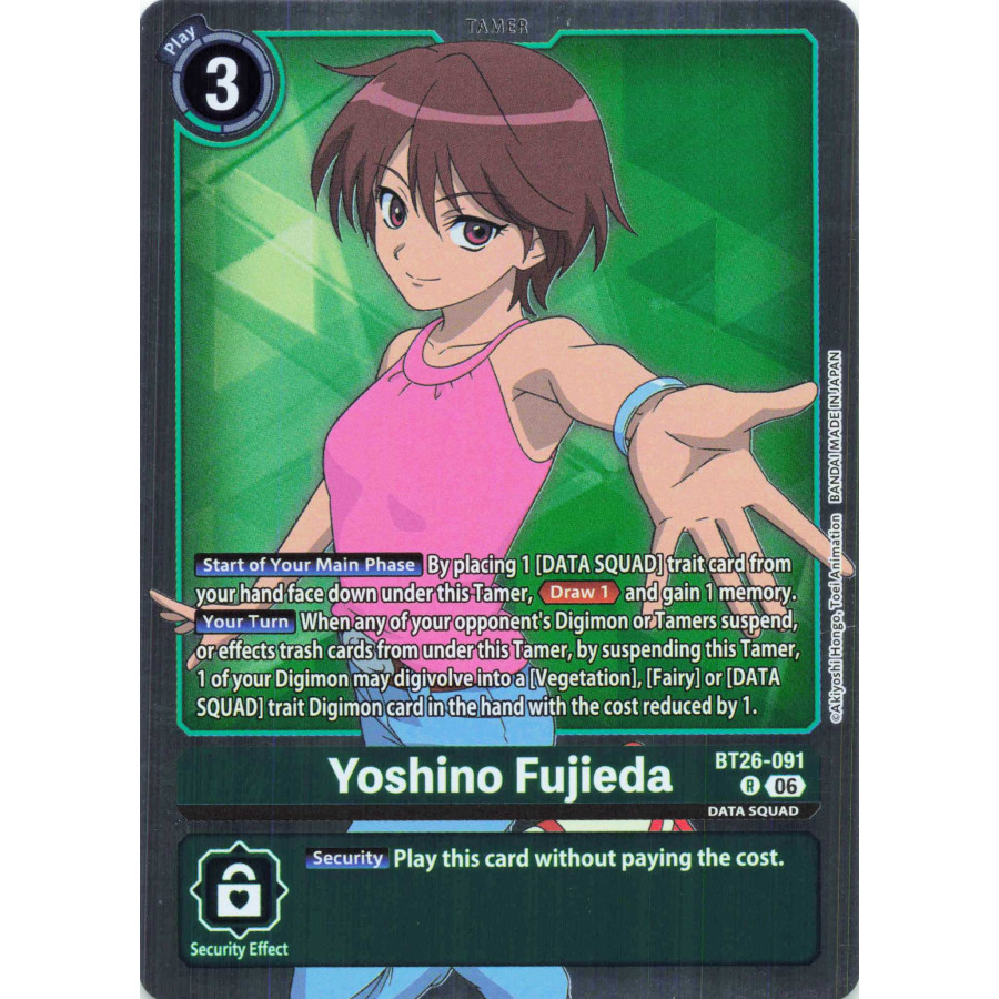 Digimon TCG BT26-091 Yoshino Fujieda R TIMELESS BONDS Card Game