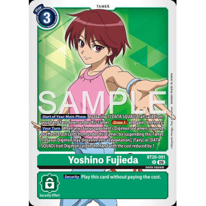 Digimon TCG BT26-091 Yoshino Fujieda R TIMELESS BONDS Card Game